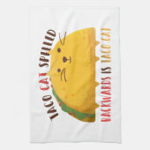 Taco Cat Palindrome Geschirrtuch (Vertikal)