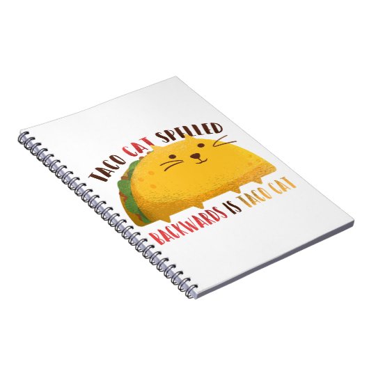 Taco Cat Palindrome Notizblock (Rechte Seite)