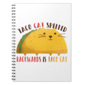 Taco Cat Palindrome Notizblock (Vorderseite)