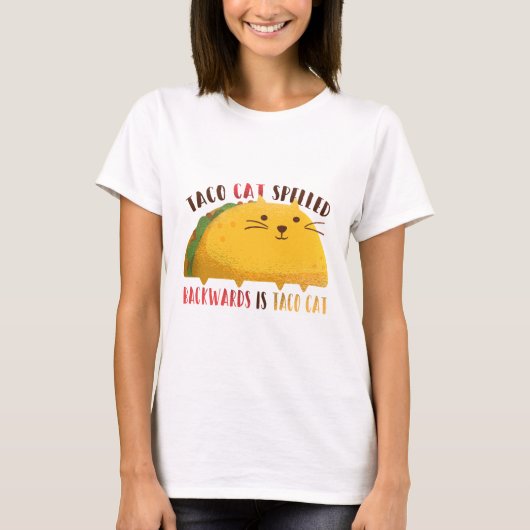 Taco Cat Palindrome T-Shirt (Vorderseite)