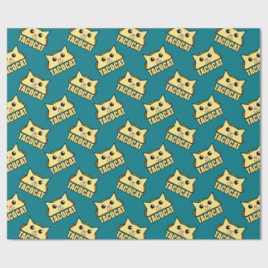 Taco Cat Pattern Geschenkpapier (Flach)