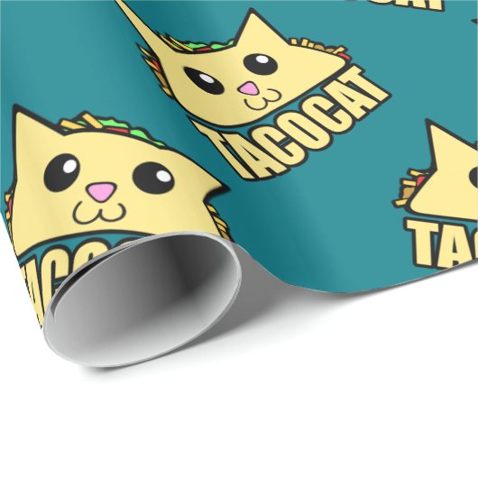 Taco Cat Pattern Geschenkpapier (Rolleneckpunkt)