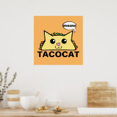 Taco Cat Poster (Küche)
