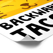 Taco Cat Spelled Backwards Is Taco Cat Funny Quote Poster (Ecke)