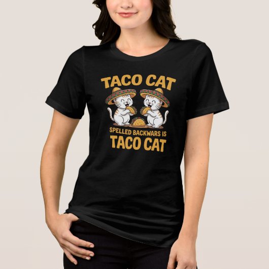 Taco Cat Tri-Blend Shirt (Vorderseite)