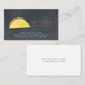 Taco Chalkboard Einfache und moderne Visitenkarte (Vorne/Hinten)
