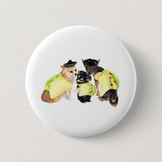 Taco-Chihuahua Button (Vorderseite)