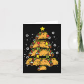 Taco Christmas Tree Xmas Mexican Food Karte (Vorderseite)