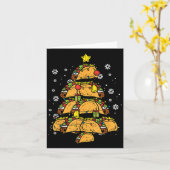 Taco Christmas Tree Xmas Mexican Food Karte (Gelbe Blume)