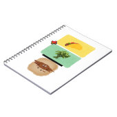 Taco + Cilantro = Diarrhoe-Notebook Notizblock (Linke Seite)
