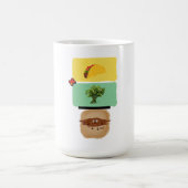 Taco + Cilantro = 💩 (Funny Anti-Cilantro Design) Kaffeetasse (Mittel)