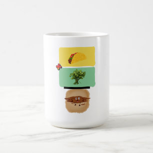 Taco + Cilantro = 💩 (Funny Anti-Cilantro Design) Kaffeetasse