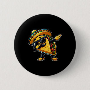 Taco Cinco De Mayo Funny Mexican Vatertag Button