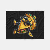 Taco Cinco De Mayo Funny Mexican Vatertag Fleecedecke (Vorderseite (Horizontal))