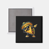 Taco Cinco De Mayo Funny Mexican Vatertag Magnet (Vorderseite/Rückseite)