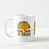 Taco Cliche Slogan Cartoon Spaß Design Kaffeetasse (Links)