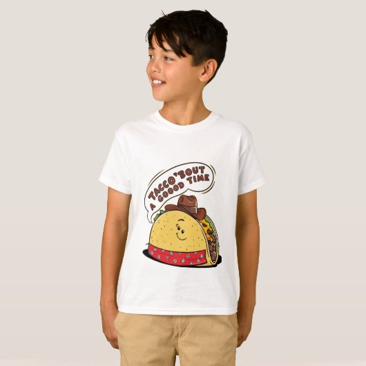 Taco Cowboy T - Shirt für Kinder (Vorne ganz)