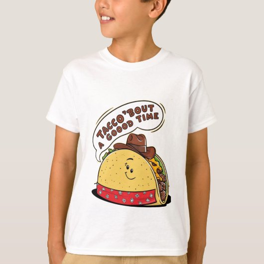 Taco Cowboy T - Shirt für Kinder (Vorderseite)