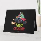 Taco Crusher Funny Monster Truck dinosaurier Cinco Karte (Rückseite)