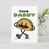 Taco Daddy Vatertag Feiertagskarte (Stehend Vorderseite)
