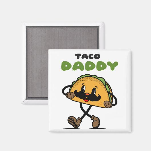 Taco Daddy Vatertag Magnet (Vorderseite/Rückseite)