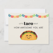 Taco Dankeschön Karte (Vorderseite)