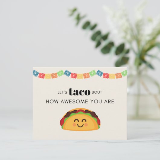 Taco Dankeschön Karte (Stehend Vorderseite)