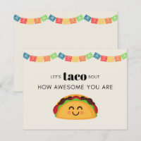 Taco Dankeschön Karte