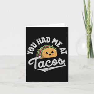 Taco, das du hattest, im Tacos Cinco De Mayo Mexic Karte