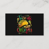 Taco De Mayo Cinco De Mayo Men Women Mexiko Küche Visitenkarte (Rückseite)