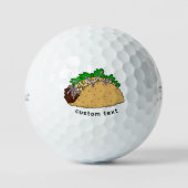 Taco Design Golf Balls Gift - Custom Titleist Golfball (Vorderseite)