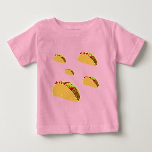 Taco Dienstag Design - Baby Fine Jersey T - Shirt (Vorderseite)
