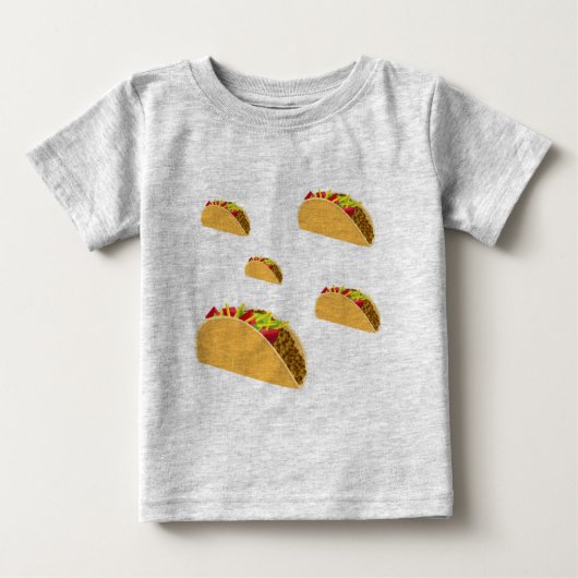 Taco Dienstag Design - Baby Fine Jersey T - Shirt (Vorderseite)