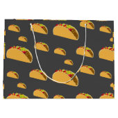 Taco Dienstag Design - Geschenktasche - Groß Große Geschenktüte (Rückseite)