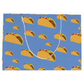 Taco Dienstag Design - Geschenktasche - Groß Große Geschenktüte (Rückseite)