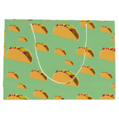Taco Dienstag Design - Geschenktasche - Groß Große Geschenktüte (Rückseite)