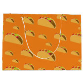 Taco Dienstag Design - Geschenktasche - Groß Große Geschenktüte (Rückseite)