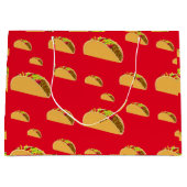 Taco Dienstag Design - Geschenktasche - Groß Große Geschenktüte (Vorderseite)