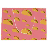 Taco Dienstag Design - Geschenktasche - Groß Große Geschenktüte (Rückseite)