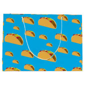 Taco Dienstag Design - Geschenktasche - Groß Große Geschenktüte (Rückseite)