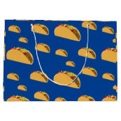 Taco Dienstag Design - Geschenktasche - Groß Große Geschenktüte (Rückseite)