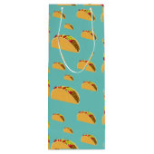 Taco Dienstag Design - Geschenktasche - Wein Geschenktüte Für Weinflaschen (Rückseite)