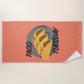 Taco Dienstag Design - Strandtuch (Vorderseite)