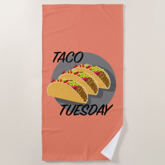 Taco Dienstag Design - Strandtuch (Vorderseite)