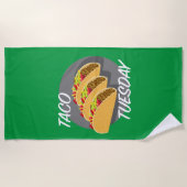 Taco Dienstag Design - Strandtuch (Vorderseite)