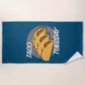 Taco Dienstag Design - Strandtuch (Vorderseite)