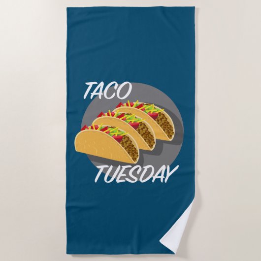 Taco Dienstag Design - Strandtuch (Vorderseite)