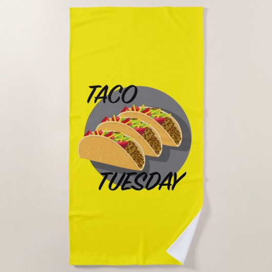 Taco Dienstag Design - Strandtuch (Vorderseite)