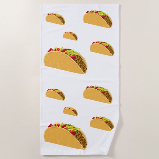 Taco Dienstag Design - Strandtuch (Vorderseite)