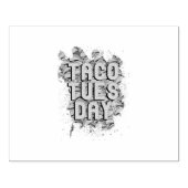 Taco Dienstag Gummistempel (Prägung)